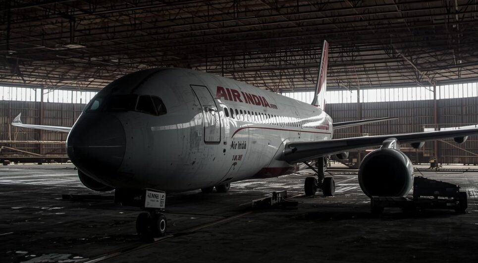 Abandoned Air India plane
