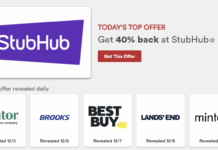 Capital One Shopping: 40%+ back on StubHub (stack with Chase credits)