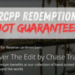 Chase Sapphire Reserve The Edit Redemption 2 cents per point not guaranteed