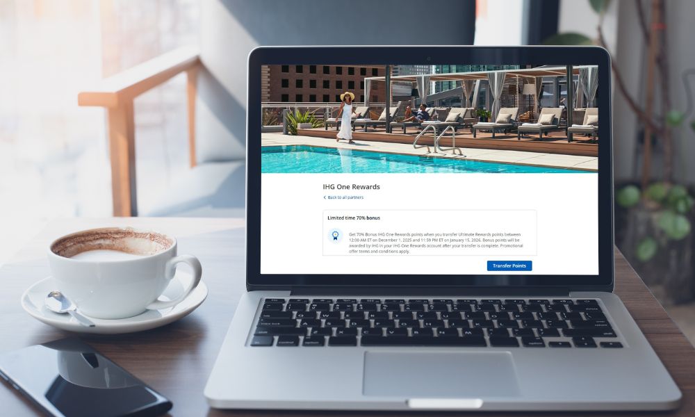 Chase Ultimate Rewards IHG One Rewards transfer bonus