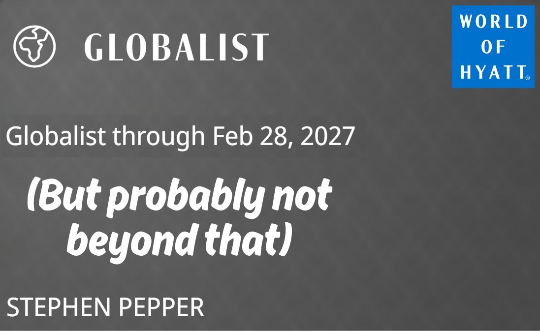 Hyatt Globalist status ending