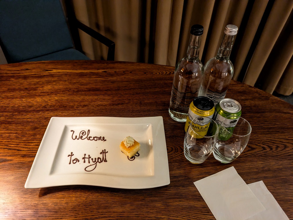 Hyatt Regency Birmingham, England - Globalist welcome amenity