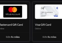 Rove Miles Giftcardsdotcom Visa Mastercard