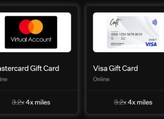 Rove Miles Giftcardsdotcom Visa Mastercard