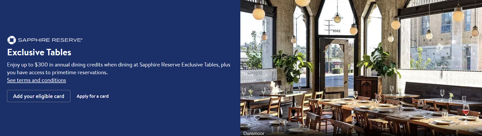 Sapphire Reserve® Exclusive Tables expanded again, but many restaurants removed