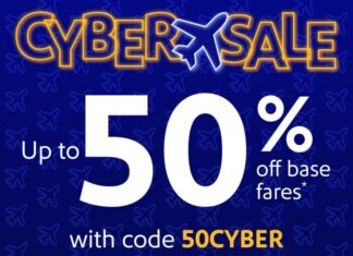 Southwest promo code 50CYBER