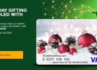 TheGiftCardShop Visa Mastercard gift card deal