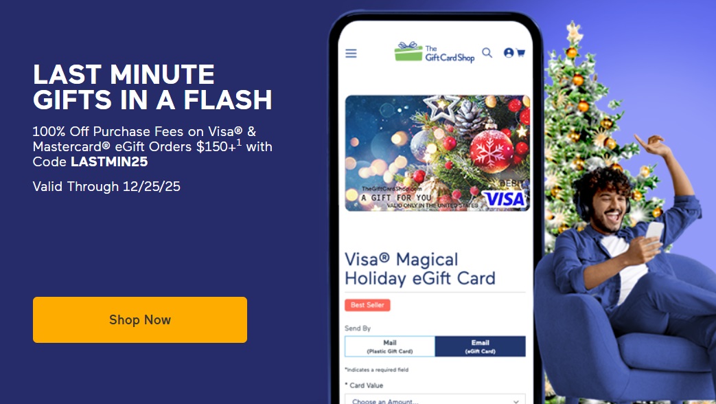 TheGiftCardShop promo code LASTMIN25