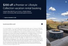 Capital One Travel Offer: $200 off a Premier or Lifestyle Collection vacation rental booking (Targeted)