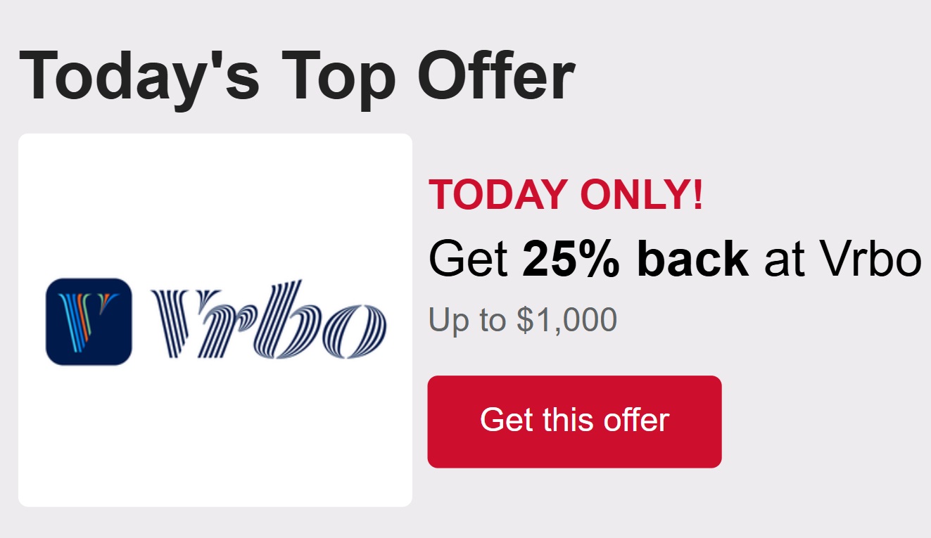 Capital One Shopping Offers Vrbo