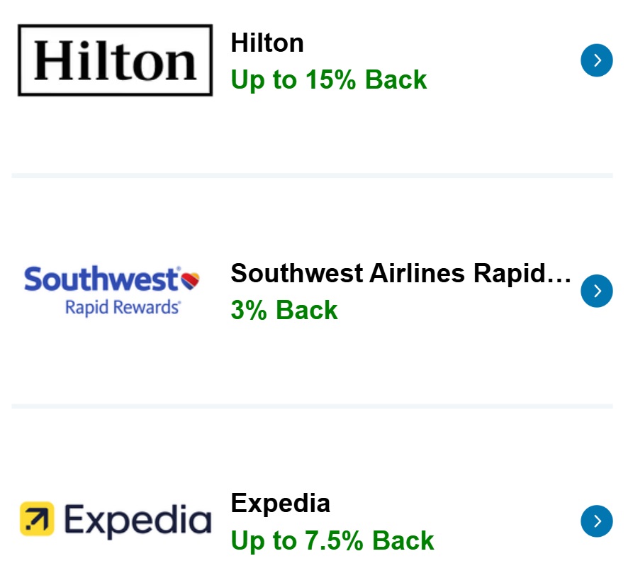 Capital One Shopping Southwest Rapid Rewards bottom of email