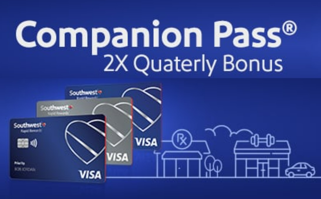 Chase Southwest Companion Pass Q1 2026 2x points