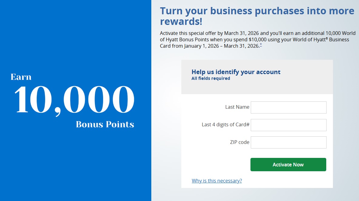 Chase World of Hyatt spending offer