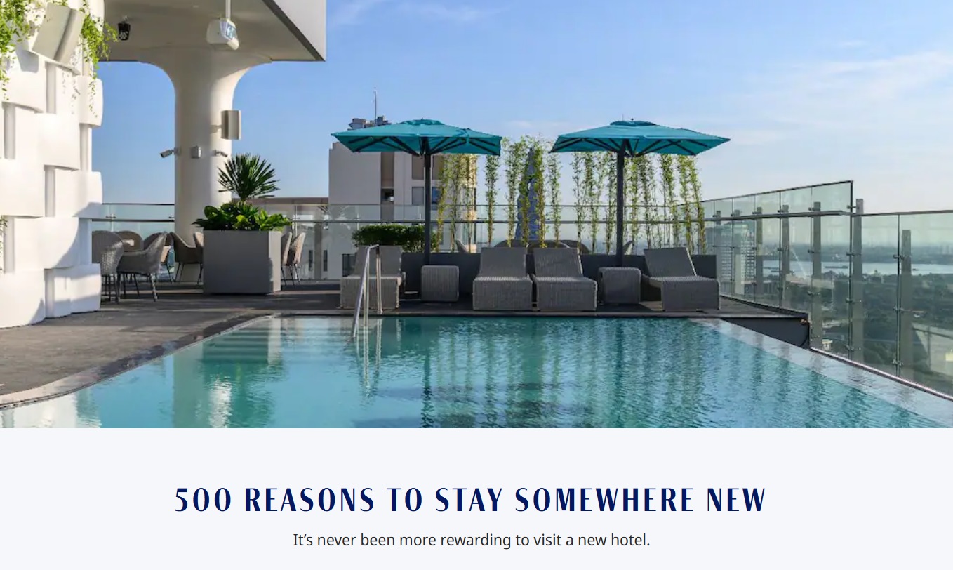 Hyatt 500 bonus points new hotels