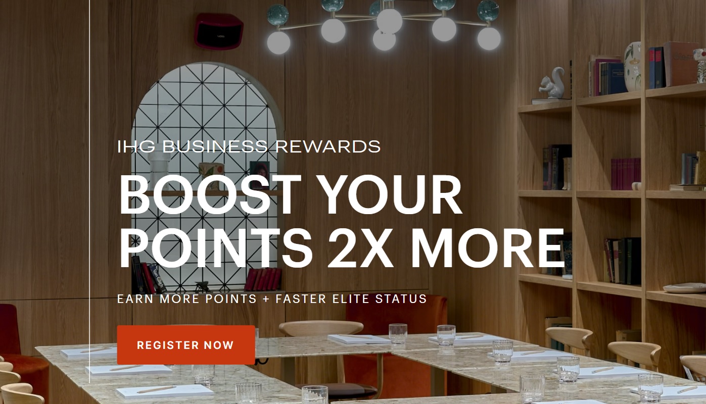 IHG Business Rewards 2x points 2 elite nights promo