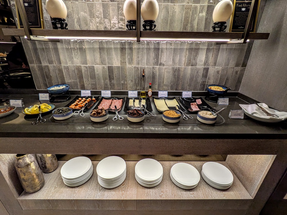 London Hilton on Park Lane - Executive lounge breakfast - Cold cuts