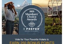 Preferred Hotels iPrefer earn 250 free points