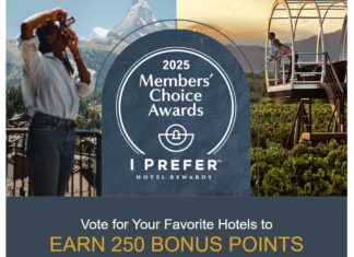 Preferred Hotels iPrefer earn 250 free points