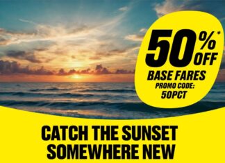Spirit Airlines promo code 50PCT