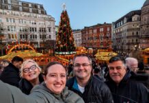 The four of us at Birmingham's Frankfurt Christmas Market