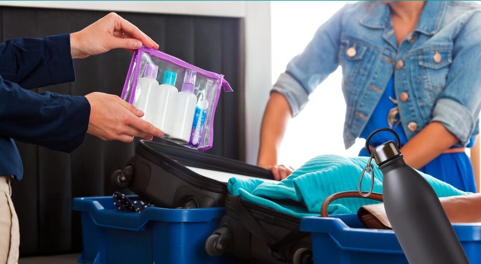 water bottle at the airport