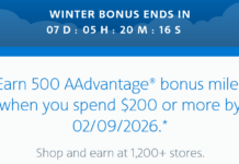 Earn up to 1,500 bonus points/miles with shopping portal promos for United, American, & Alaska American Airlines shopping portal promotion