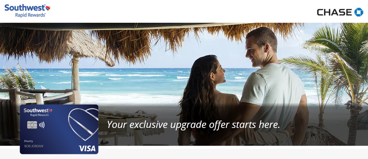 Southwest credit card upgrade offer