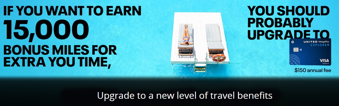 United credit card upgrade offer