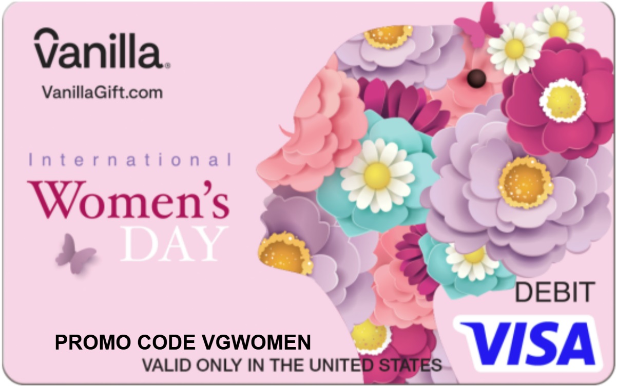 VanillaGift promo code VGWOMEN