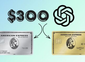 $300 ChatGPT credit American Express Business Platinum & Business Gold