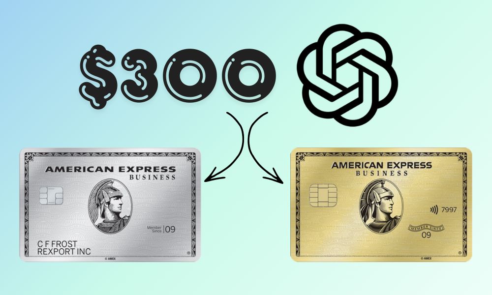 $300 ChatGPT credit American Express Business Platinum & Business Gold