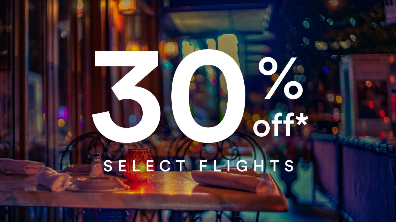 Alaska Airlines 30% off select flights