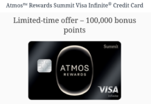 Alaska Airlines Atmos Summit 100K welcome offer