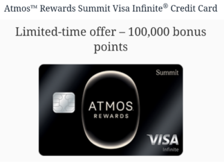 Alaska Airlines Atmos Summit 100K welcome offer