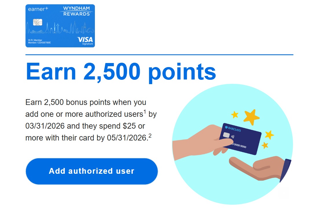 Barclays additional user bonus points