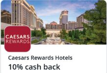 Caesars Rewards Chase Offer 10% back