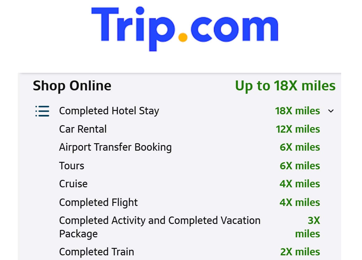 Capital One Offers Tripdotcom up to 18x