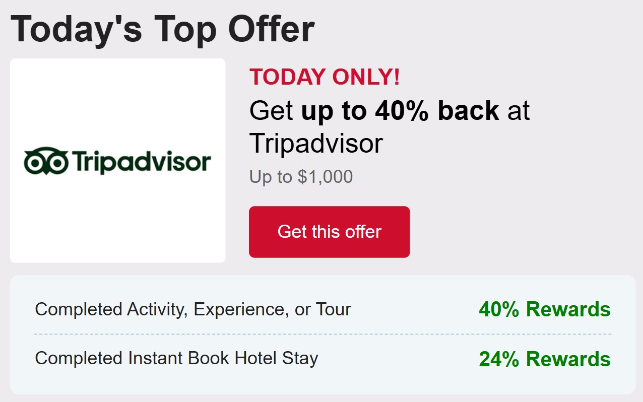 Capital One Shopping Offers TripAdvisor