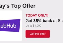 Capital One Shopping StubHub