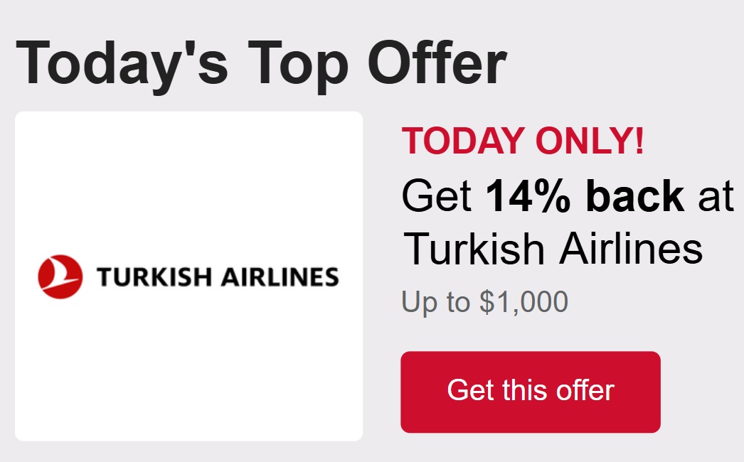 Capital One Shopping Turkish Airlines