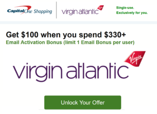 Capital One Shopping Virgin Atlantic