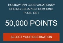 IHG Timeshare Holiday Inn Club Vacations 50K points 3 night stay for $199