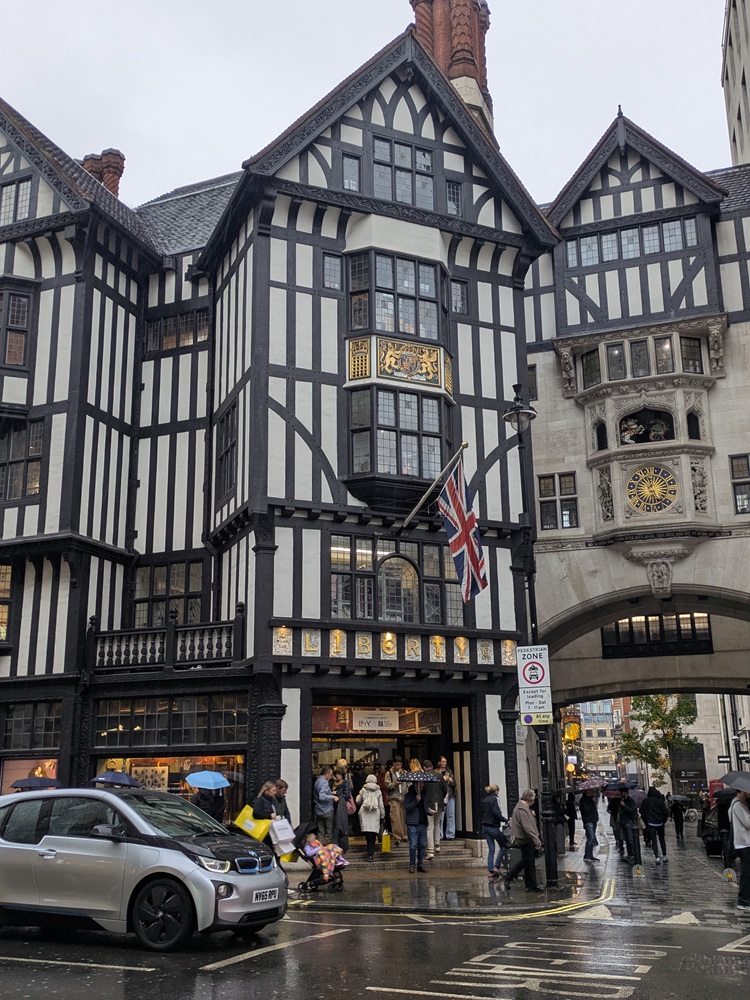 Liberty London on Regent Street (seen in the Cruella movie)