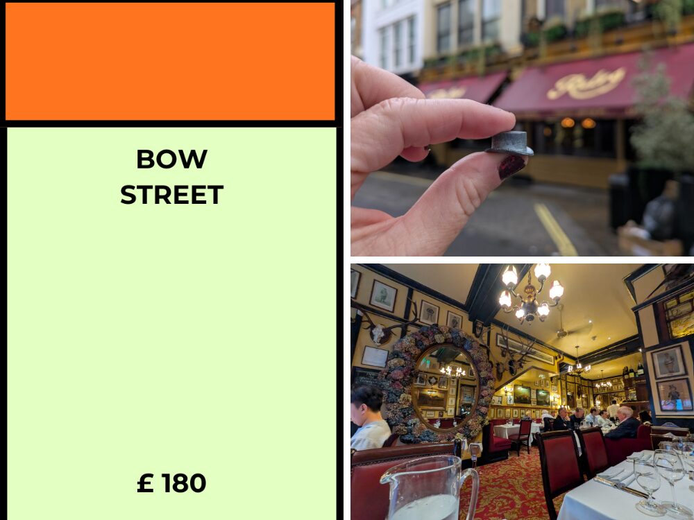 London UK Monopoly board activity ideas - Bow Street