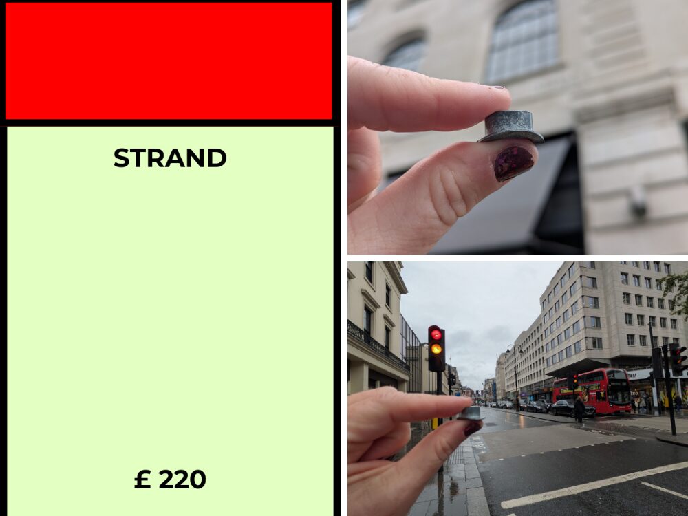 London UK Monopoly board activity ideas - Strand