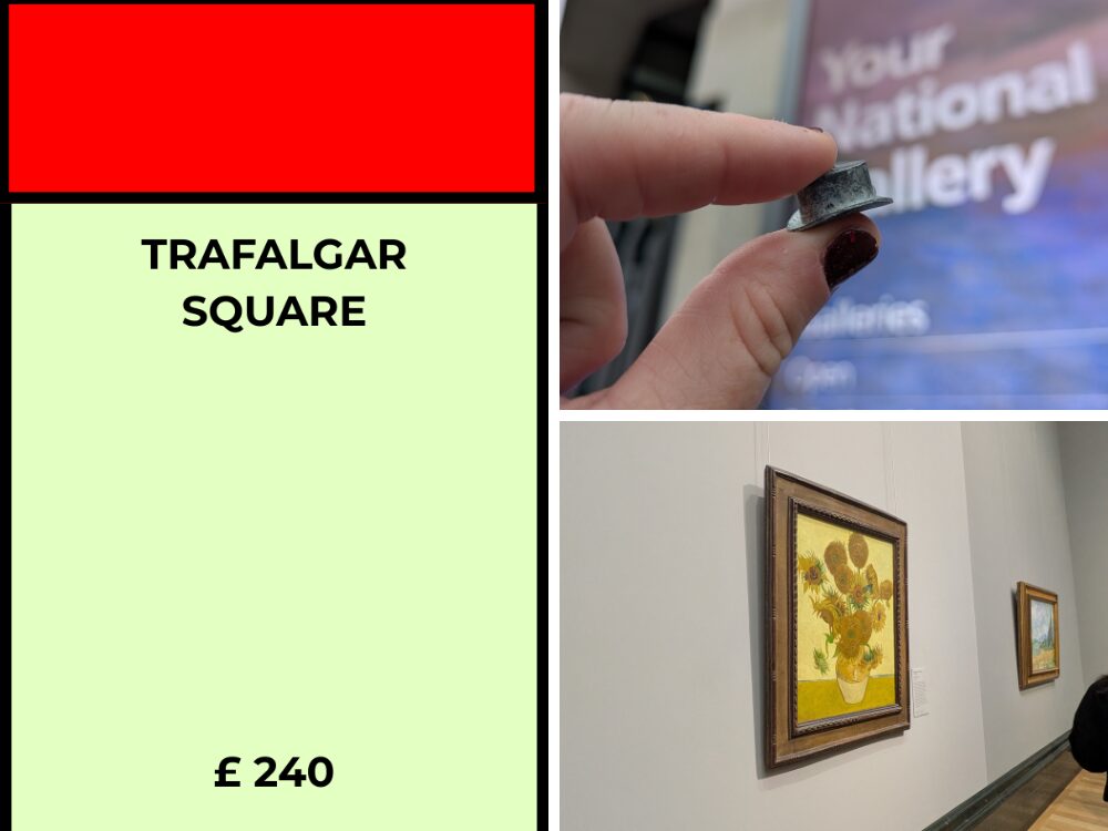 London UK Monopoly board activity ideas - Trafalgar Square