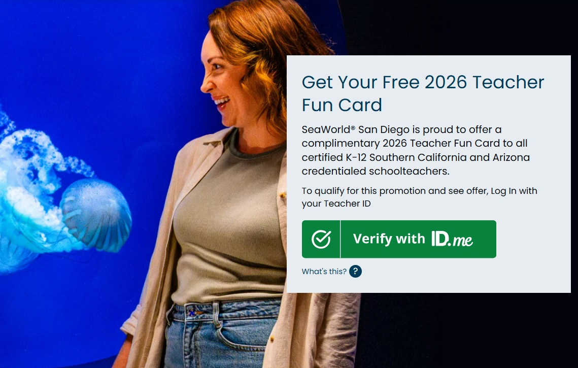 SeaWorld teacher promotion