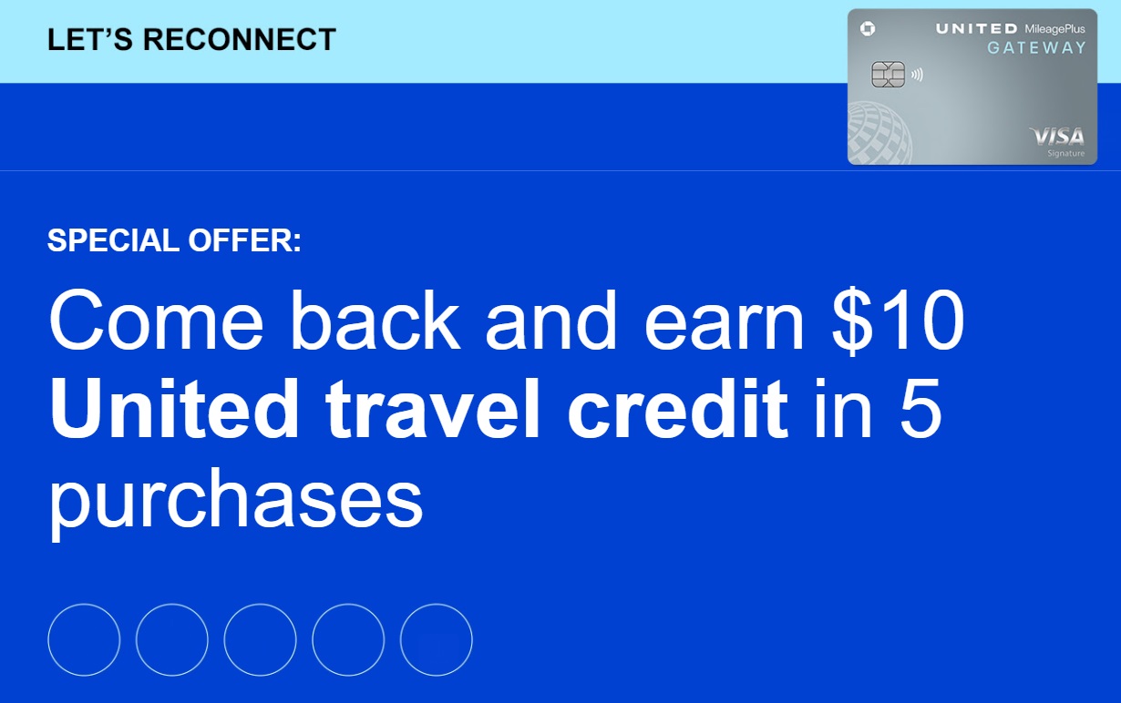 United cardholder spending offer