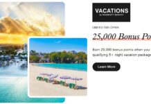 Vacations by Marriott Bonvoy 25,000 bonus points