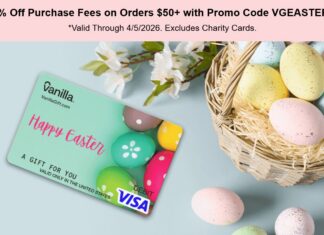 VanillaGift promo code VGEASTER26